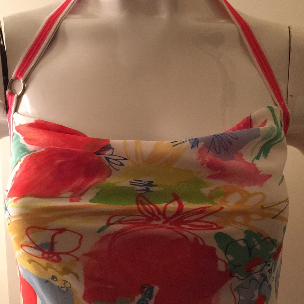 Colorful summer asymetric long dress